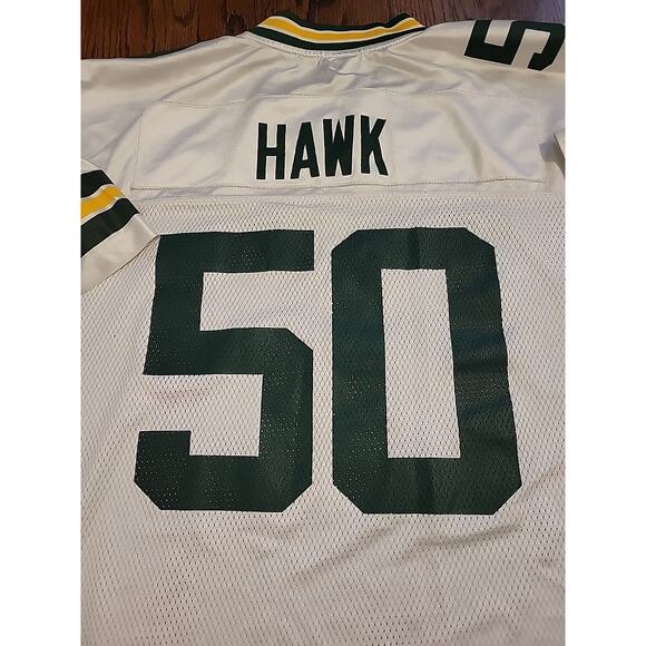 Reebok Green bay Packers A.J. Hawk NFL Football Jersey Mens Size XL AJ - Picture 9 of 9